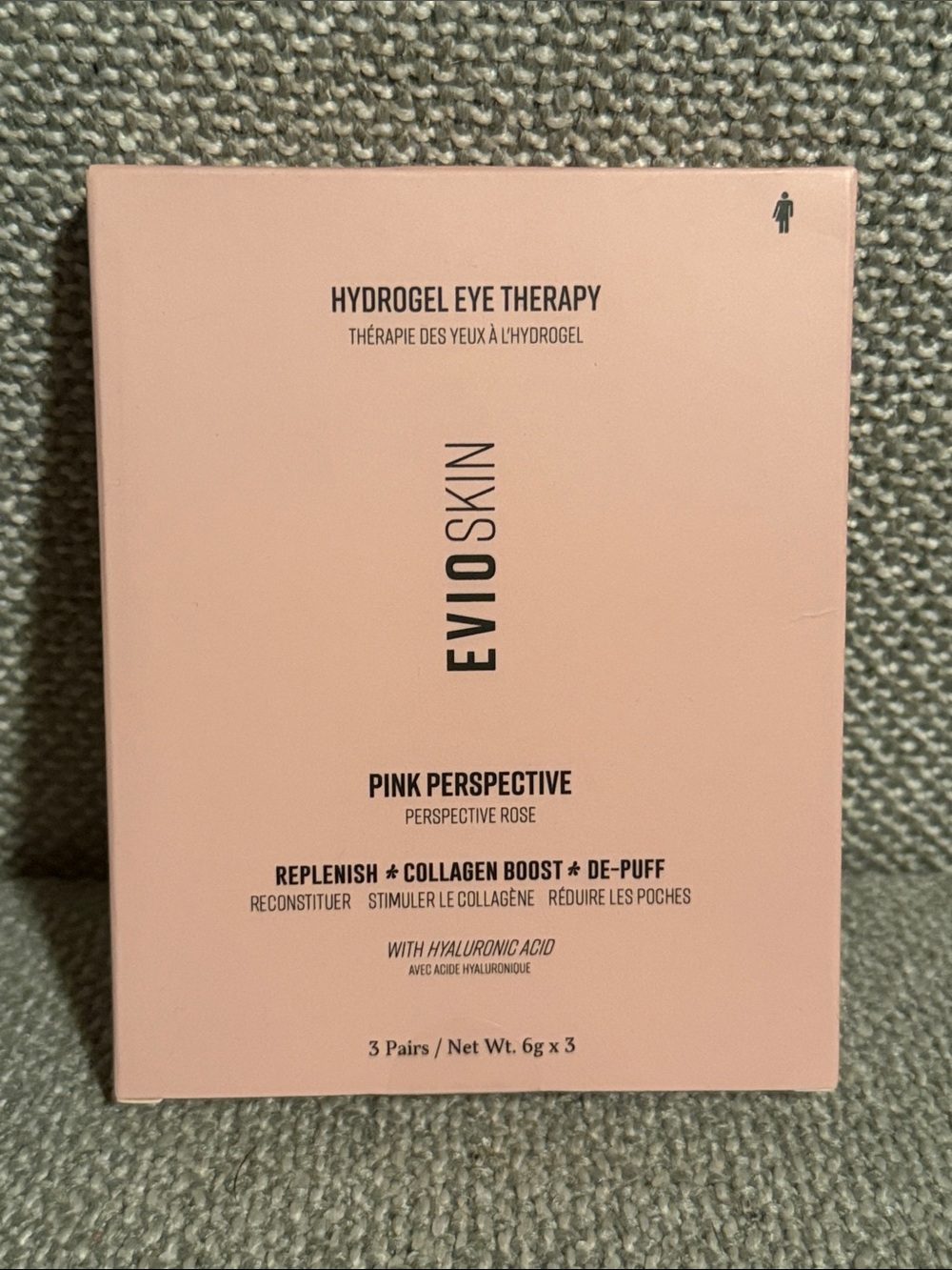 EVIO SKIN Hydrogel Eye Therapy Pink Perspective 3 pair